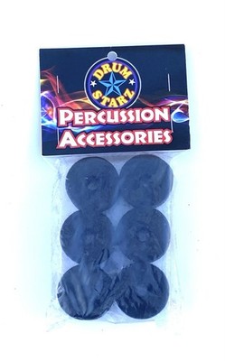Premium CYMBAL  FELTS  1  Thick - Black Set Of 6 - By Drum Starz Percussion
