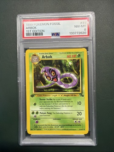 Arbok (1st Edition) graded PSA 8 for sale on eBay