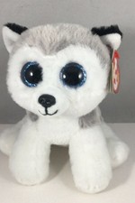 Ty Beanie Baby - BUFF the Husky Dog (6 Inch) NEW MWMTs Plush Stuffed Animal Toy