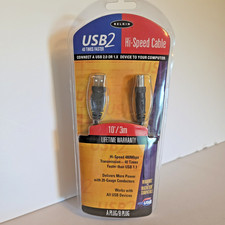 Belkin F3U133-10 USB-2 High Speed Cable 10' A-Plug/B-Plug UPC 722868130704