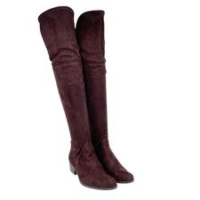 Charles By Charles David Gammon Microsuede Over The Knee Boots Brown Size 7.5M