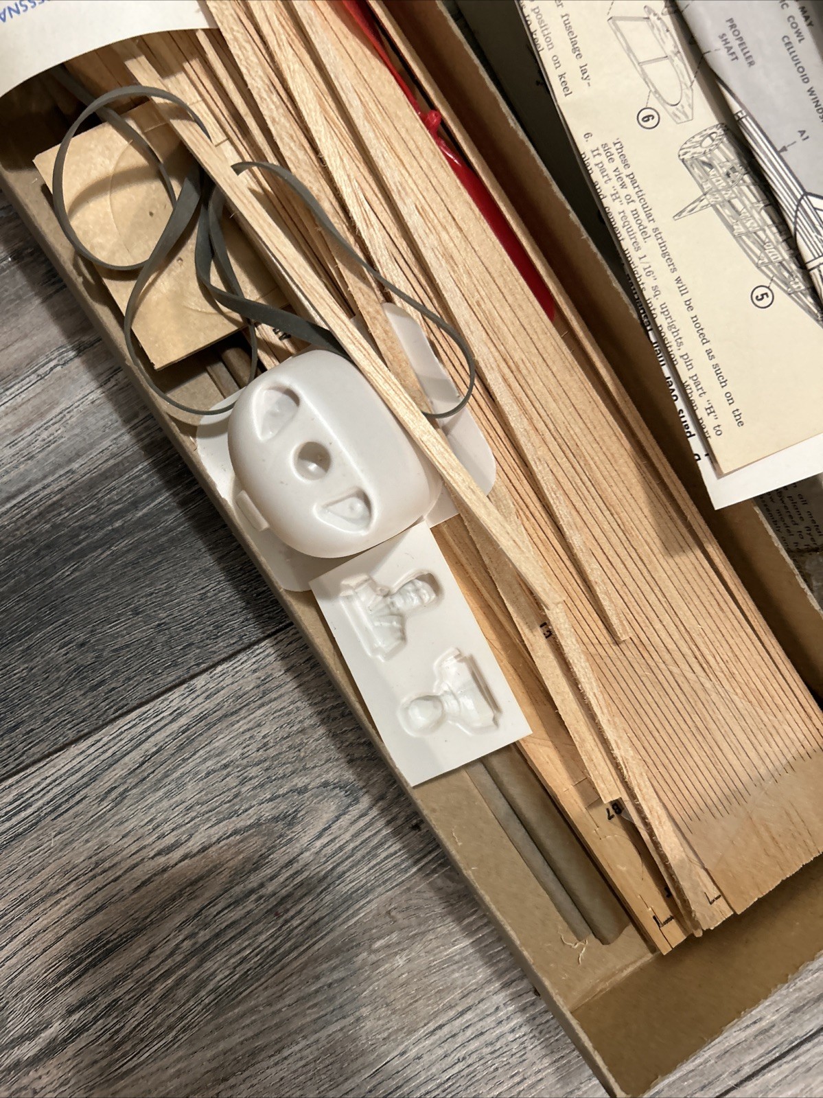 1961 GUILLOWS CESSNA 170 BALSA WOOD MODEL AIRPLANE KIT #302 J New Open Box