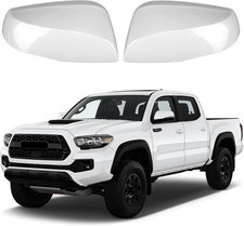 White Mirror Cover Caps Replacement for 2016-2023 Toyota Tacoma TRD Off Road, TR