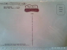 Waikiki Beach Hawaii Postcard Vintage Chrome People Sailboat Tropical Travel