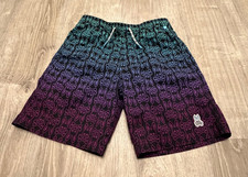 Psycho Bunny youth 14/16 Men XS Swim Trunks Design All Over Print NO LINER