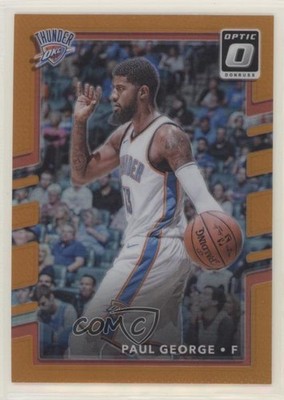 2017-18 Panini Donruss Optic Orange Prizm 16/199 Paul George #102 fm0