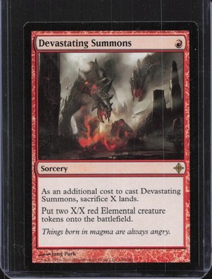 mtg rise of the eldrazi cards #140 Devastating Summons Annihilator 3 (Whenever this creature attacks Magic THE Gathering [084] RISE