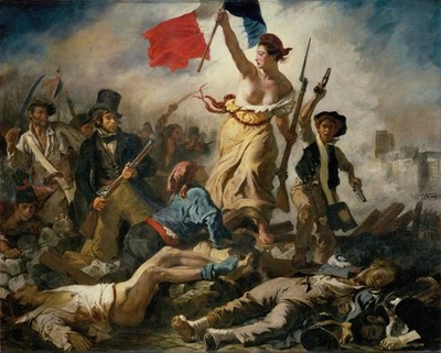 Liberty Leading the People (1830) Poster Print by Eugène Delacroix (18 Multi