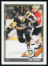 1991-92 O-Pee-Chee Jiri Hrdina #213 Pittsburgh Penguins