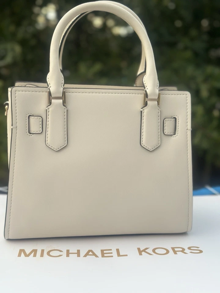 Cartera Michael Kors Pequeña Hamilton Cartera Parche Trabajo Varilla Dorada Mujer Bandolera Foto 4 de 4