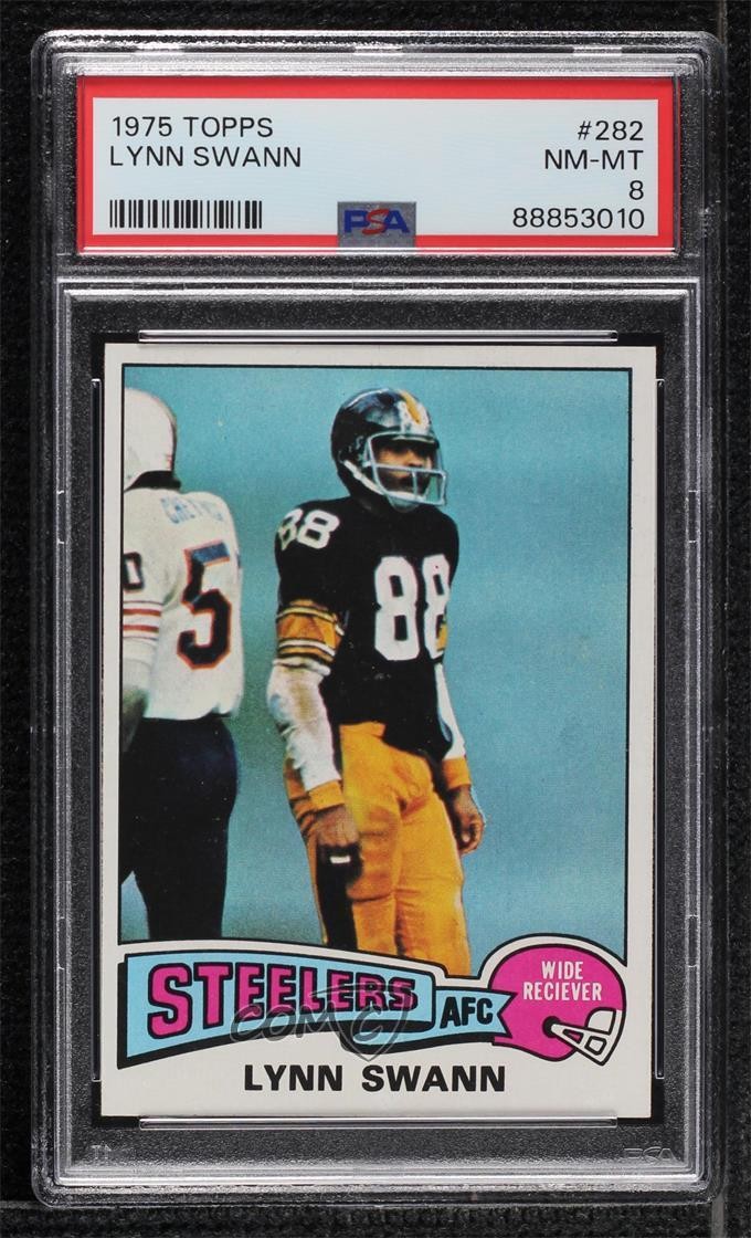 1975 Topps Lynn Swann #282 PSA 8 Rookie RC HOF 7ut