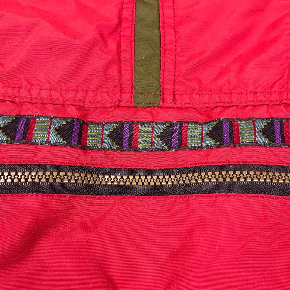 Vintage 80s LL. Bean Color blocked Anorak Aztec Pullover Jacket XL John Mayer - Image 3 of 4
