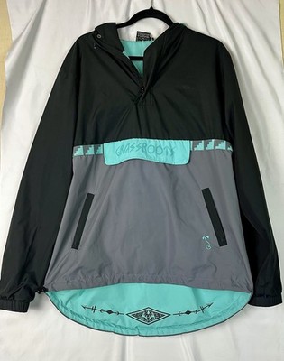 Grassroots California Outerwear Hike Anorak Hooded Windbreaker Jacket Men s L