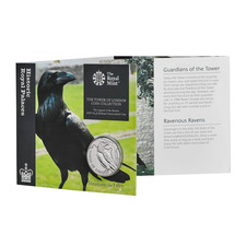 2019 TOWER OF LONDON ROYAL MINT £5 FIVE POUND COIN LEGEND OF THE RAVENS Sealed 