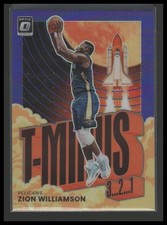 2021-22 Donruss Optic #1 Zion Williamson T-Minus 3...2...1 Purple