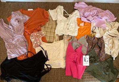 Bulk Mixed Lot 14 Juniors Sz S Tops Assorted Brands  Romper Some NWT!!