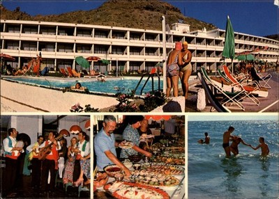 Strandhotel Riviera Playa del Cura Gran Canaria Spain vintage postcard d453