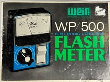 Wein WP500 Flash Meter NOS Original Box Case Instructions Vintage Photography