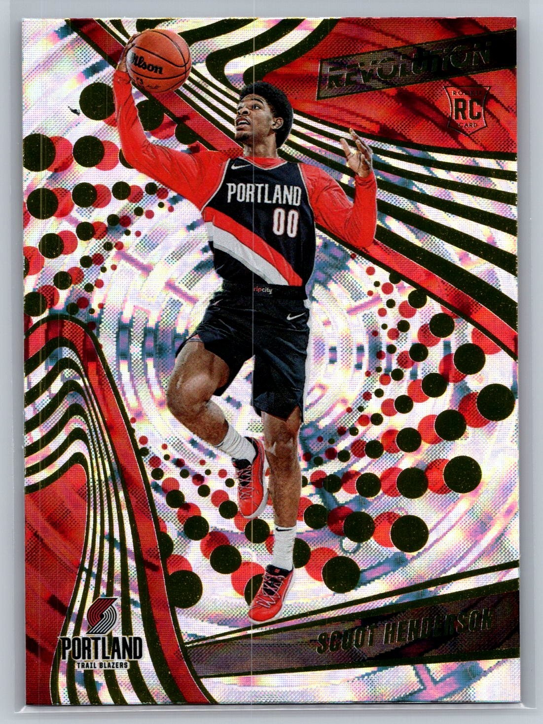 2023-24 panini revolution basketball scoot henderson fractal rc #109