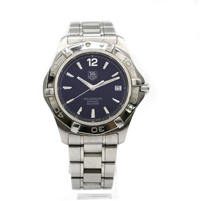 TAG Heuer WAF2110 Aquaracer Date Mechanical Automatic Watch Black Dial w/ Case