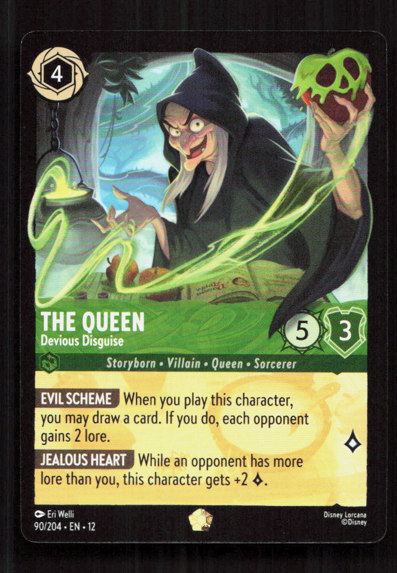 The Queen - Devious Disguise 90/204 Wilds Unknown Legendary NM