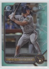 2022 Bowman Chrome Prospects Aqua Refractor 39/125 Joey Wiemer #BCP-207 0m3b