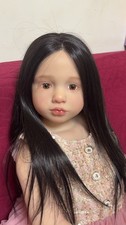 40in Painted Reborn Doll Kit Toddler Girl Hand-Rooted Hair with Body Parts Gift