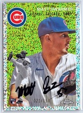 2023 Topps Chrome Platinum Matt Swarmer #29 Speckle #/150 Chicago Cubs