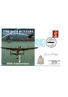 Dave Rodger 617 Squadron Dambuster Dams Raid 50TH Anniversary Signed Cover