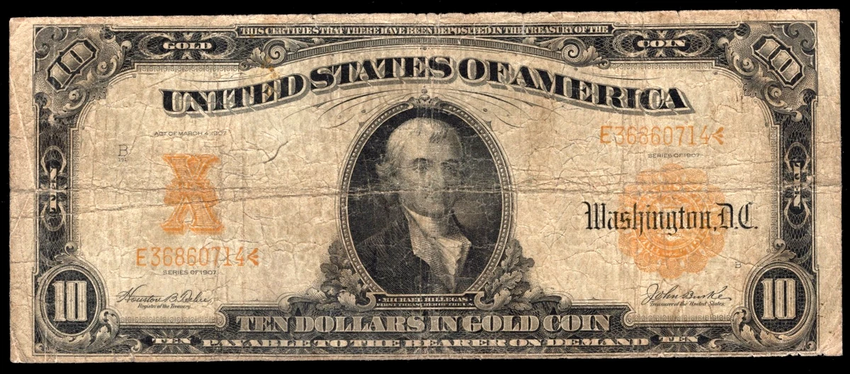 US Gold $10 Large Certificates for sale | eBay
