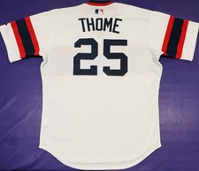 Authentic 1982 Jim Thome #25 Chicago White Sox TBTC Pro Cut Majestic Jersey 44