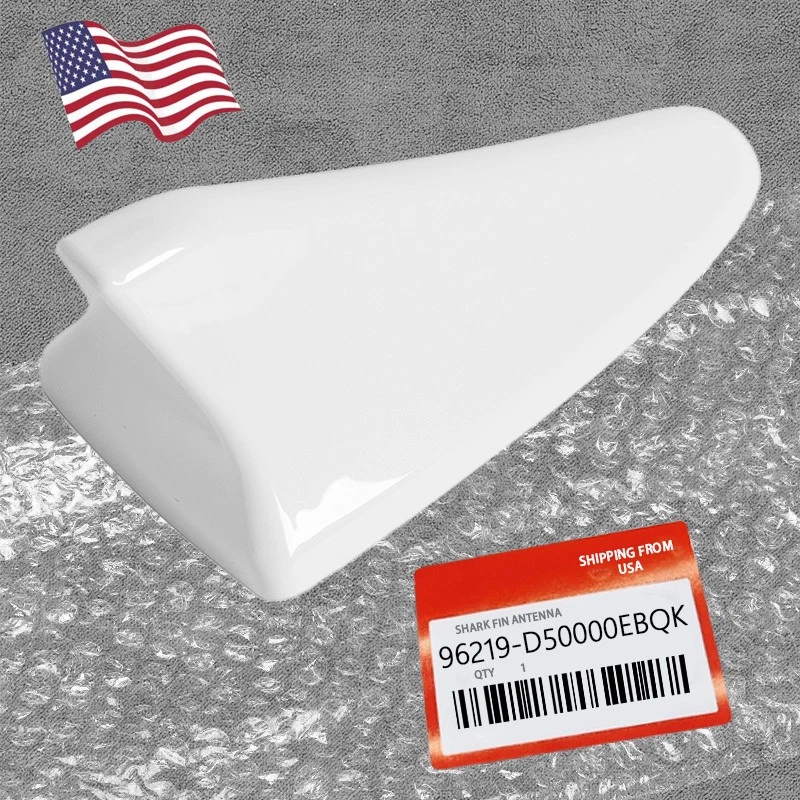 Cubierta aérea blanca para antena aleta de tiburón EB código ébano Kia Forte 2011 2012-2016 Foto 2 de 4