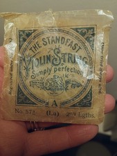 ANTIQUE TIGER GUT VIOLIN A STRING. CIRCA 1910.