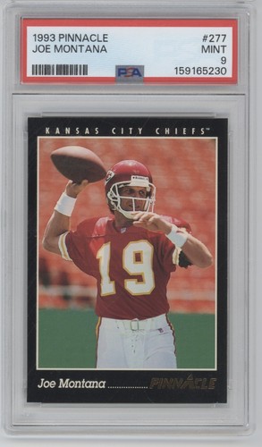 1993 Pinnacle Football #277 Joe Montana Psa 9