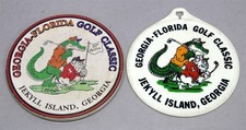 Instant Collection Bag Tag & Coaster GEORGIA-FLORIDA GOLF CLASSIC Jekyll Island