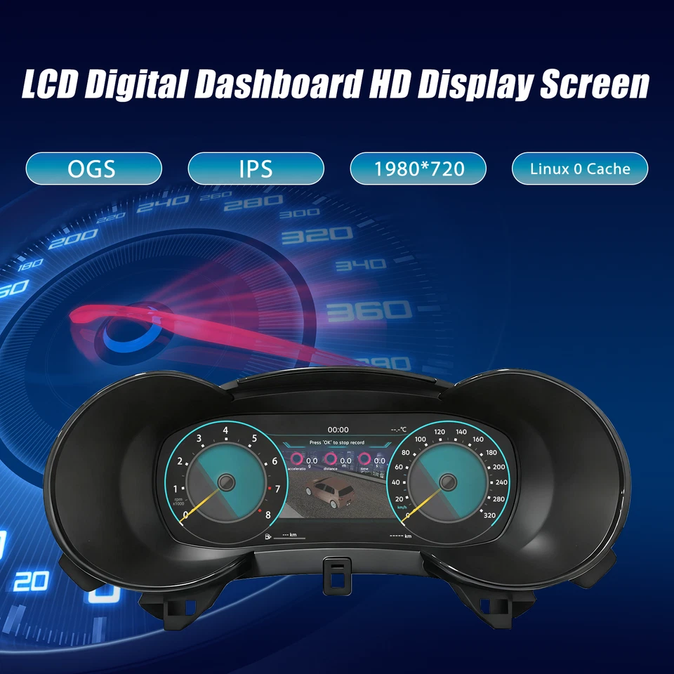 Digital Carplay Dashboard Instrument Cluster For Skoda Yeti PQ Platform 2013-17 Foto 3 de 4