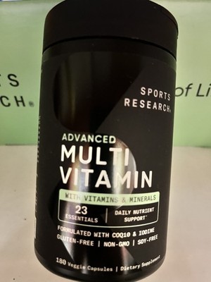 Sports Research Advanced Multivitamin 180 Veggie Capsules