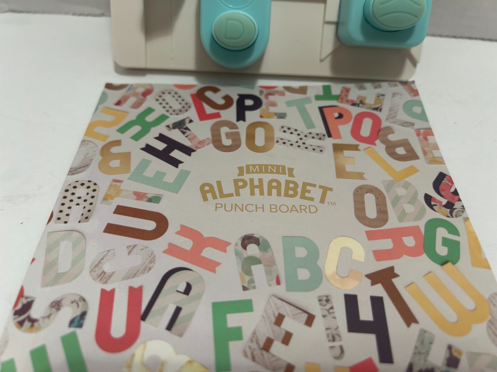 We R Memory Keepers Mini Alphabet Punch Board with Instruction Booklet Blade 633356712770 eBay