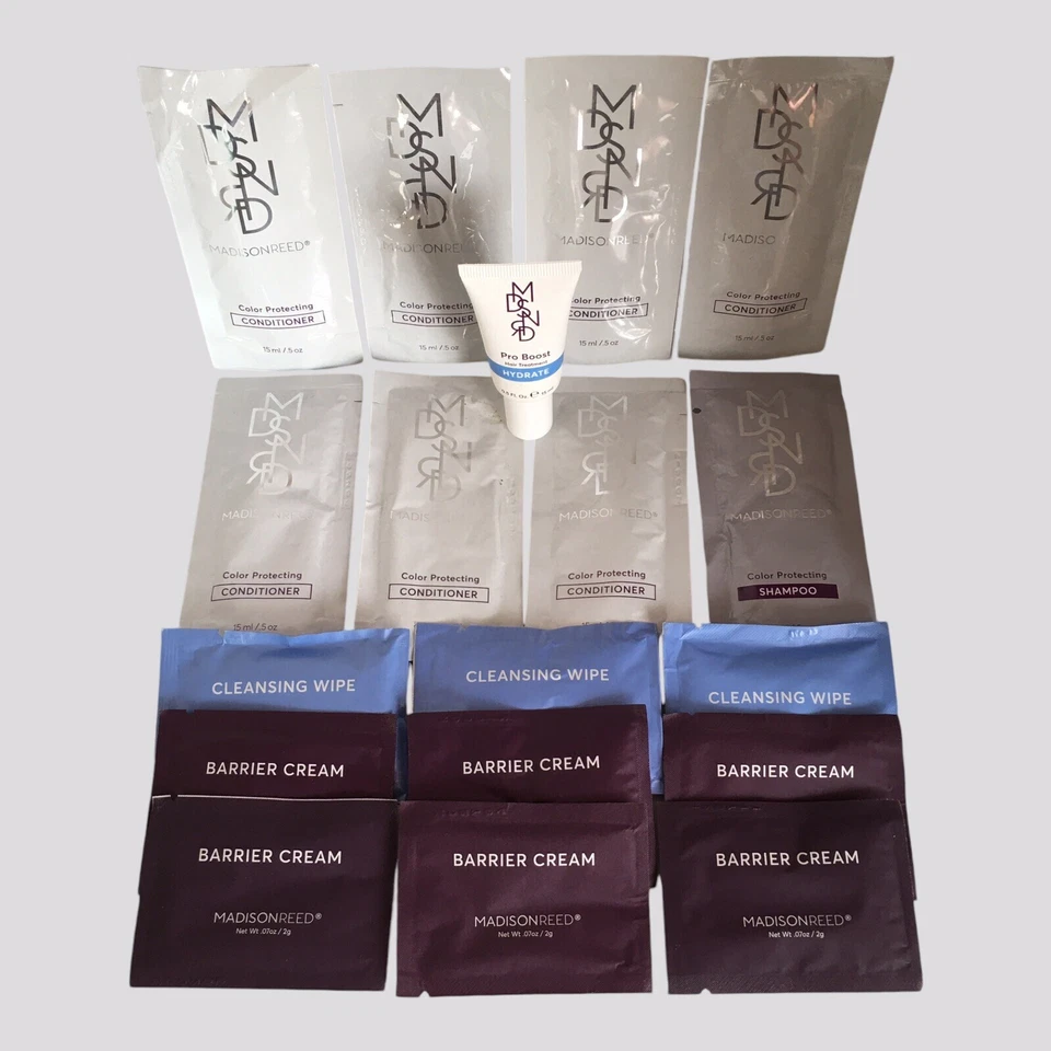 MADISON REED Color Protect Champú Acondicionador Toallitas Barrera Crema Lote de 30 piezas Leer Foto 4 de 4