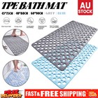 Non-Slip Bath Mat Anti Mould Shower Mats TPE Bathroom Bathtub Suction Mat Floor