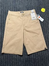 Vans Board Shorts Range Elastic Youth Boy's Medium Khaki 16.5"