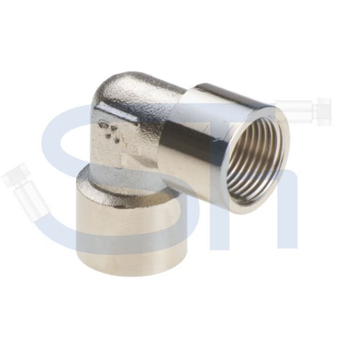 Messing vernickelt Druckluft Wasser Fitting Winkel T-Stück Verbinder Verteiler - Bild 2 von 10