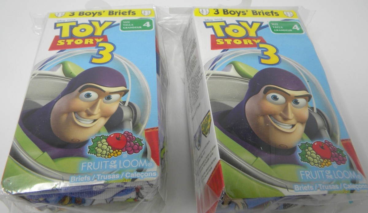 トーイ 6 Pairs Boys TOY STORY Briefs Underwear Size 4 | eBay
