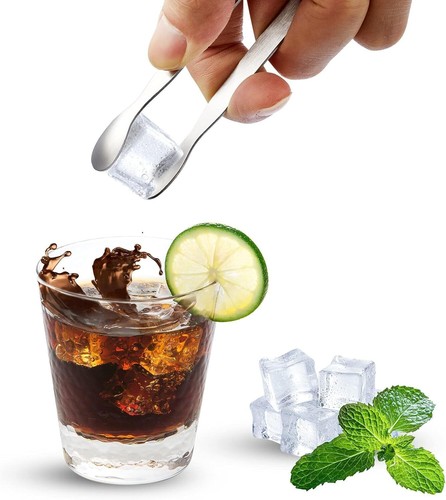 Ice Tongs Sugar Cubes Tongs 18 Pack Stainless Steel Mini Serving Tongs Appetizer - Picture 3 of 6