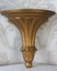 wall sconce hollywood regency, metal with antiqued gold finish estate sale find!