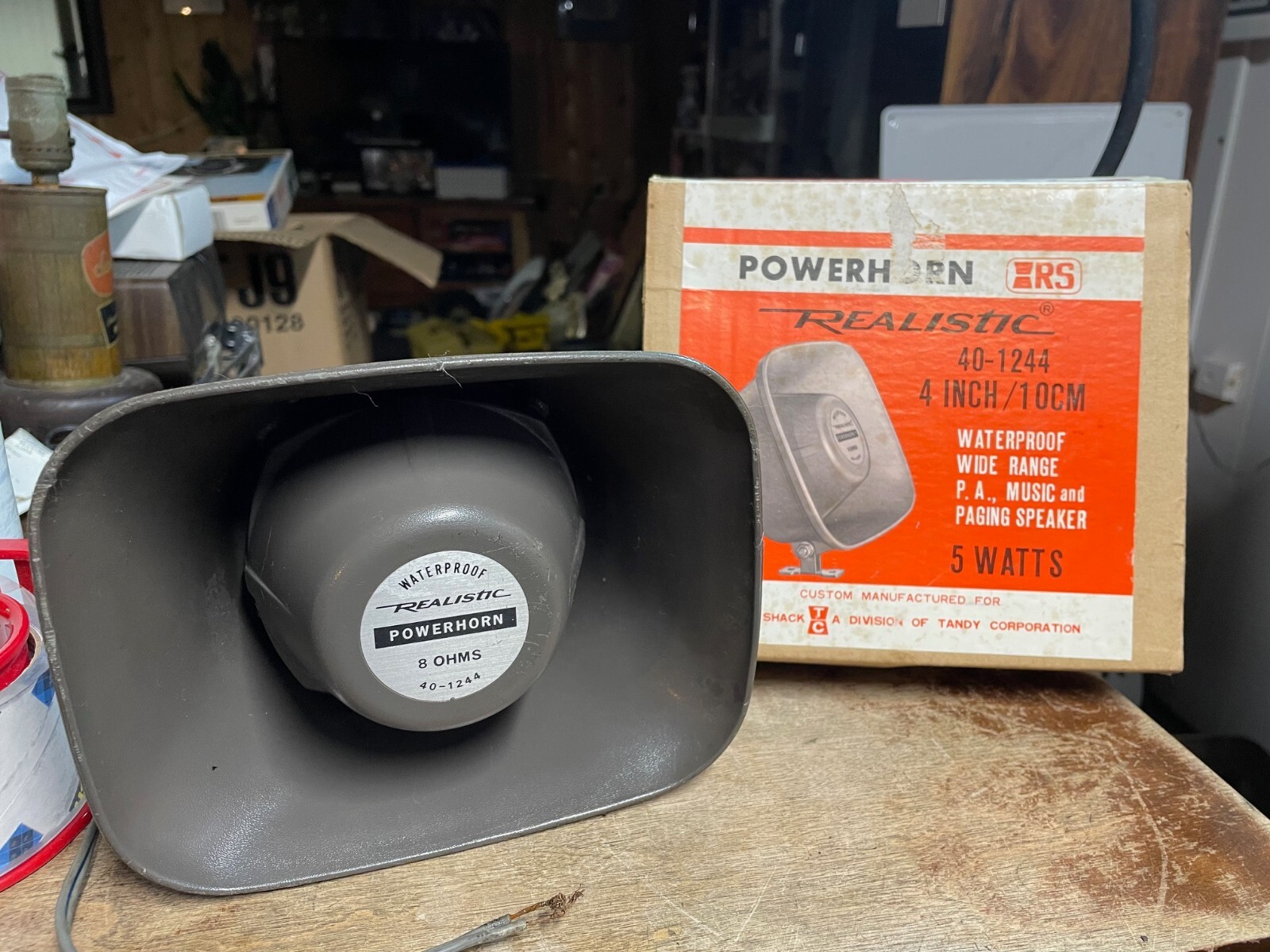 Vintage Radio Shack Realistic Powerhorn Power Horn Speaker 4” 401244 Tandy eBay