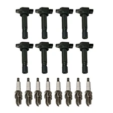 8X Ignition Coil&Iridium Spark Plug for 2005 2007 2010 Volvo XC90 4.4L V8 UF574