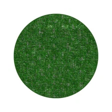 Koeckritz Economy Turf Green Pasture Round Rug - Indoor/Outdoor Use