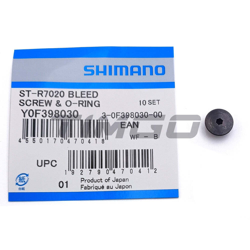 Shimano STI Brake Lever Bleed Screw and O-ring Y0C698030 Y0RM98020