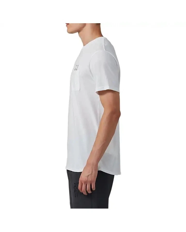 - Asics Tiger DT PKT SS Tee Maglia Maniche Corte Uomo, Real White - Immagine 3 di 4